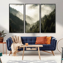 Misty Valley Wall Art: Foggy Forest Canvas Print by MyGreatCanvas | Canvas Wall Art Prints | Photo Prints & Wall Decor