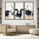 Texas Longhorn Wall Art Canvas Print – Majestic Horned Bull