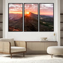 Mountain Sunrise Wall Art Canvas Print – Alpine Ridge by MyGreatCanvas | Canvas Wall Art Prints | Photo Prints & Wall Decor