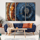 Framed Abstract Tree Ring Wall Art Print Natural Rustic Wood by MyGreatCanvas | Canvas Wall Art Prints | Photo Prints & Wall Decor