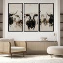Longhorn Cattle Wall Art Canvas Print – Framed Bison Herd by MyGreatCanvas | Canvas Wall Art Prints | Photo Prints & Wall Decor