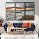 Ocean Sunset Wall Art Canvas Print – Framed Beach Waves