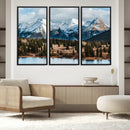 Grand Teton Park Wall Art Canvas Print – Framed Alpine Lake