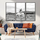 White Horse Wall Art Canvas Print – Framed Woman Rider
