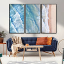 Aerial Ocean View Wall Art Canvas Print – Framed Soft Blue by MyGreatCanvas | Canvas Wall Art Prints | Photo Prints & Wall Decor