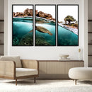 Sea Turtle Wall Art Canvas Print – Framed Ocean Life