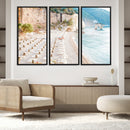 Beach Wall Art Canvas Print – Framed Coastal Seascape Summer