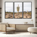 Saguaro Cactus Wall Art Canvas Print – Framed Desert