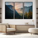 Yosemite Valley Wall Art Canvas Print – Framed Mountain