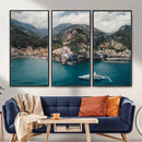 Amalfi Coast Wall Art – Framed Italian Seaside Canvas by MyGreatCanvas | Canvas Wall Art Prints | Photo Prints & Wall Decor