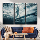 Underwater Surf Wall Art – Framed Ocean Wave Canvas Artwork, by MyGreatCanvas | Canvas Wall Art Prints | Photo Prints & Wall Decor