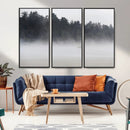Surfer Fog Wall Art Canvas Print – Framed Foggy Beach Scene by MyGreatCanvas | Canvas Wall Art Prints | Photo Prints & Wall Decor