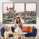 Joshua Tree Park Wall Art Canvas Print – Framed Desert Road by MyGreatCanvas | Canvas Wall Art Prints | Photo Prints & Wall Decor