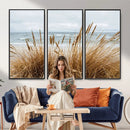 Beach Grass Wall Art Canvas Print – Framed Coastal Dunes Art by MyGreatCanvas | Canvas Wall Art Prints | Photo Prints & Wall Decor