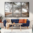 Cypress Tunnel Wall Art – Framed Misty Road Canvas Artwork, by MyGreatCanvas | Canvas Wall Art Prints | Photo Prints & Wall Decor