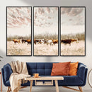 Longhorn Cattle Wall Art Canvas Print – Framed Texas Ranch