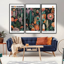 Modern Japanese Wall Art Canvas Print – Framed Abstract