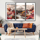 Modern Japanese Wall Art Canvas Print – Framed Abstract