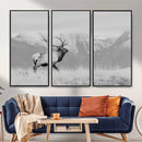 Elk Wildlife Wall Art Canvas Print – Framed Mountain Elk Art by MyGreatCanvas | Canvas Wall Art Prints | Photo Prints & Wall Decor