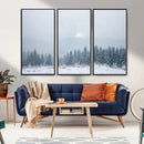 Winter Forest Wall Art Canvas Print – Framed Snowy Landscape by MyGreatCanvas | Canvas Wall Art Prints | Photo Prints & Wall Decor
