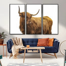 Highland Cow Wall Art Canvas Print – Framed Farmhouse Rustic by MyGreatCanvas | Canvas Wall Art Prints | Photo Prints & Wall Decor