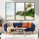 Relaxing Beach Wall Art Canvas Print – Framed Ocean View