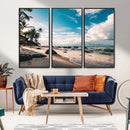 Tropical Beach Wall Art Canvas Print – Framed Ocean Waves by MyGreatCanvas | Canvas Wall Art Prints | Photo Prints & Wall Decor