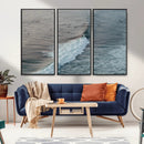 Ocean Waves Wall Art Canvas Print – Framed Coastal Serenity
