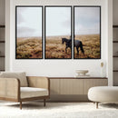 Cowboy Wall Art Canvas Print – Framed Western Rustic Ranch