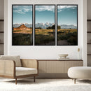 Rustic Farmhouse Wall Art Canvas Print – Teton Range Mormon