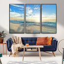 Minimalist Seaside Wall Art Canvas Print – Morning Glow by MyGreatCanvas | Canvas Wall Art Prints | Photo Prints & Wall Decor