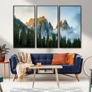Wilderness Wall Art Canvas Print – Misty Forest Nature