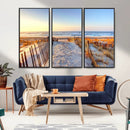 Ocean Sunset Wall Art Canvas Print – Nautical Beach