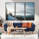 Snowy Mountains Wall Art Canvas Print – Framed Alpine by MyGreatCanvas | Canvas Wall Art Prints | Photo Prints & Wall Decor