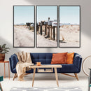Desert Mailboxes Canvas Print – Framed Minimal Western