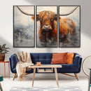 Scottish Highland Wall Art Canvas Print, Framed Longhorn Art by MyGreatCanvas | Canvas Wall Art Prints | Photo Prints & Wall Decor