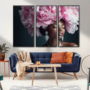 Black Beauty Petal Crown Wall Art Canvas Print – Floral by MyGreatCanvas | Canvas Wall Art Prints | Photo Prints & Wall Decor