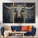 Rustic Bull Wall Art Canvas Print, Longhorn Wall Decor for by MyGreatCanvas | Canvas Wall Art Prints | Photo Prints & Wall Decor