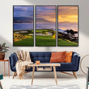 Pebble Beach Golf Wall Art Canvas Print – Iconic Coastal by MyGreatCanvas | Canvas Wall Art Prints | Photo Prints & Wall Decor