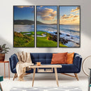 Pebble Beach Golf Links Wall Art Canvas Print – Iconic by MyGreatCanvas | Canvas Wall Art Prints | Photo Prints & Wall Decor
