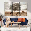 Texas Longhorn Cattle Wall Art, Rustic Western Ranch Canvas by MyGreatCanvas | Canvas Wall Art Prints | Photo Prints & Wall Decor