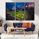 Target Field Wall Art Canvas Print – Baseball Stadium Scene, by MyGreatCanvas | Canvas Wall Art Prints | Photo Prints & Wall Decor