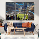Chicago Dome Stadium Wall Art Canvas Print – Framed Modern