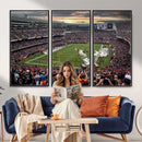 Chicago Bears Soldiers Field Wall Art Canvas Print – Framed