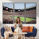 Chicago Bears Soldiers Field Wall Art Canvas Print – Framed