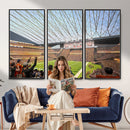 Cleveland Browns Stadium Wall Art Canvas Print – Framed NFL