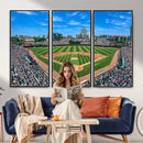 Wrigley Field Baseball Stadium Canvas Wall Art – Packed