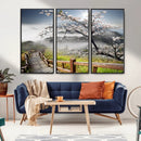 Sakura Cherry Blossom Pathway Canvas Wall Art – Tranquil