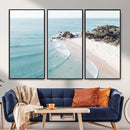 Aerial Beach Wall Art Canvas Print, Coastal Ocean Waves and by MyGreatCanvas | Canvas Wall Art Prints | Photo Prints & Wall Decor