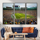 Green Bay Packers Lambeau Field Stadium Wall Art Canvas by MyGreatCanvas | Canvas Wall Art Prints | Photo Prints & Wall Decor